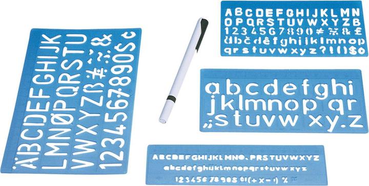 Wedo Schriftschablonen Set (11.80 cm)