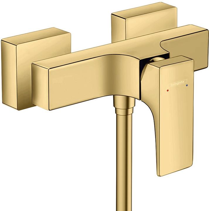 hansgrohe HG Einhebel-Brausemischer METROPOL Aufputz, mit Hebelgriff polished gold