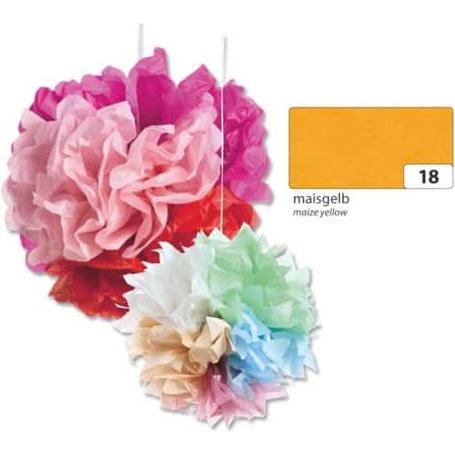 Thumbnail - Folia, Bastelpapier, Seidenpapier, (B)500 x (H)700 mm, 20 g/qm, maisgelb (1 x)