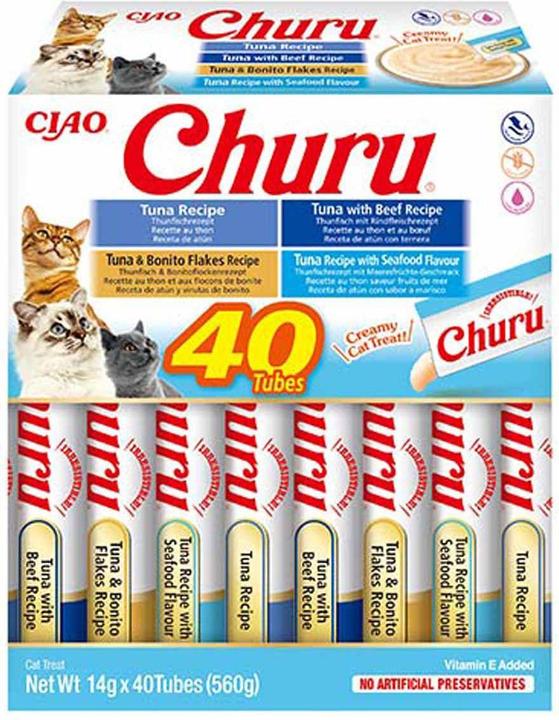 Inaba Churu Variety box (Adulte, 40 pcs, 560 g)