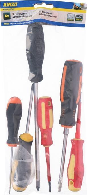 Productafbeelding Kinzo Schroevendraaier 6 Assorti MT 6as (Gleuf)