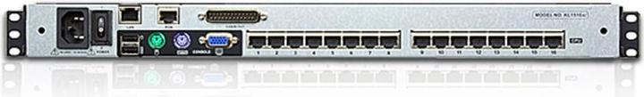 Produktbild Aten KL1516AiN KVM Over-IP Switch, 48cm TFT, VGA, PS/2-USB über Kat 5, 16 Ports, DE-Layout