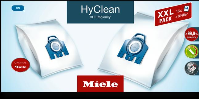 Actual product image Miele XXL-Pack HyClean 3D Efficiency GN (16 x)