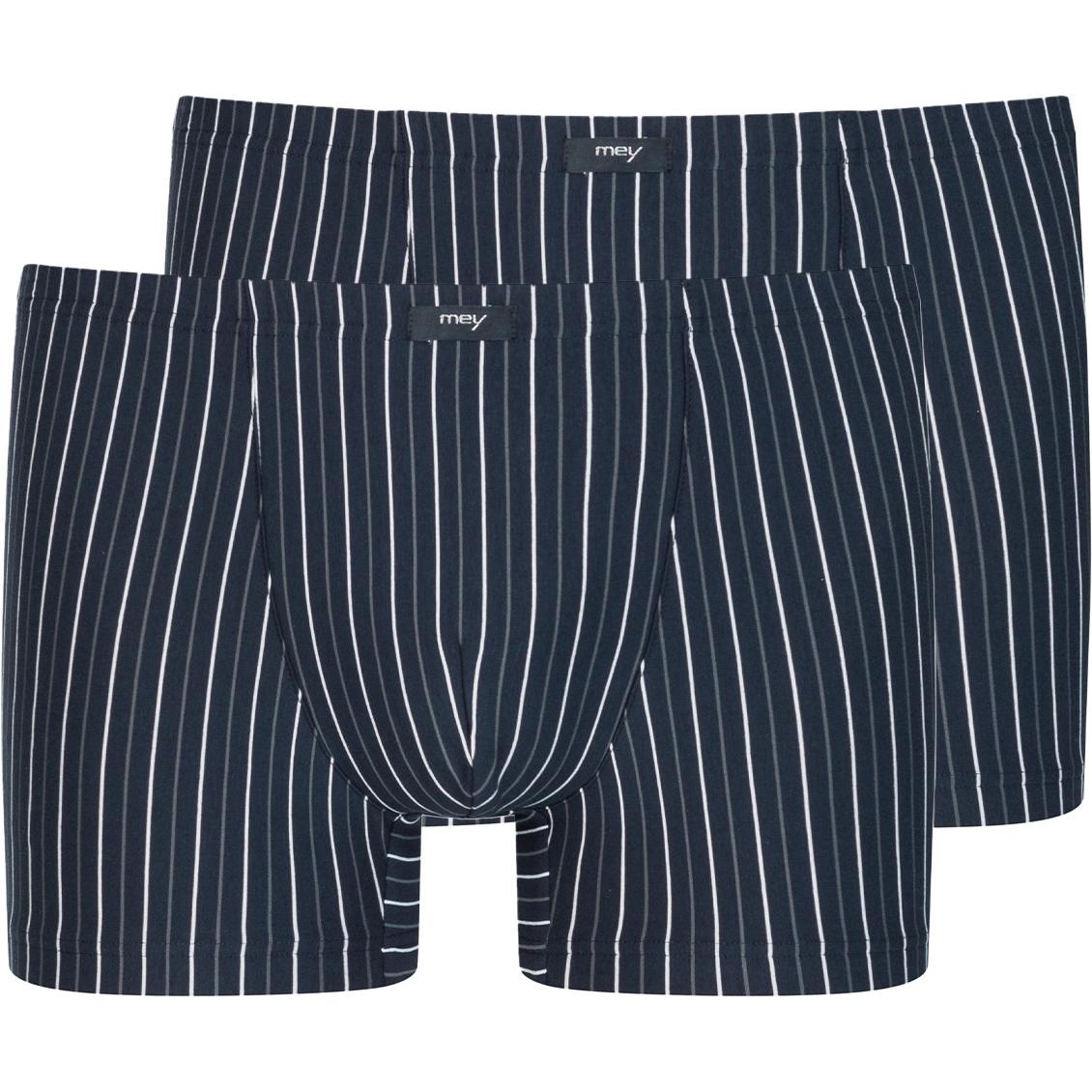 Mey, Herren, Unterhosen, 2er Pack Täby Retro Short / Pant, Blau, (XL, Einzelpack)