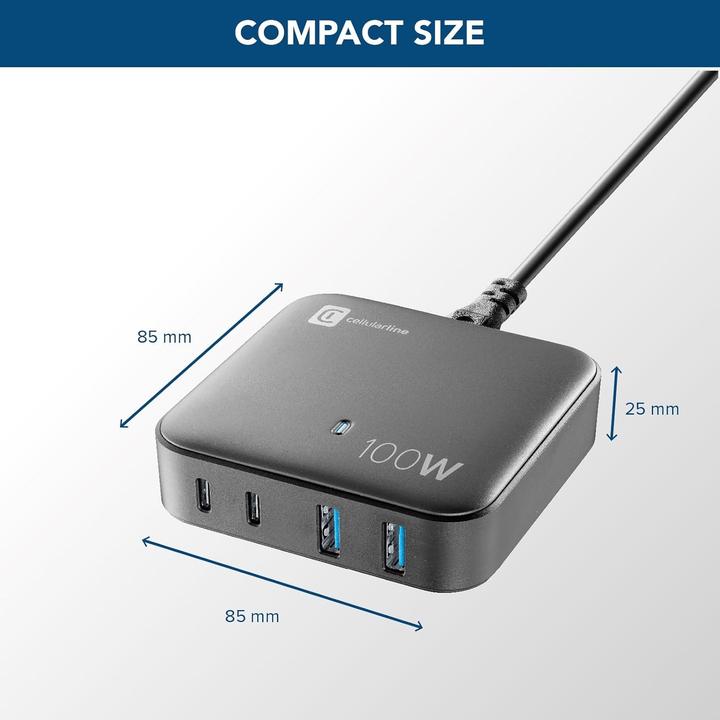 Immagine prodotto Cellularline Multipower Magnus (100 W, 4 porte)
