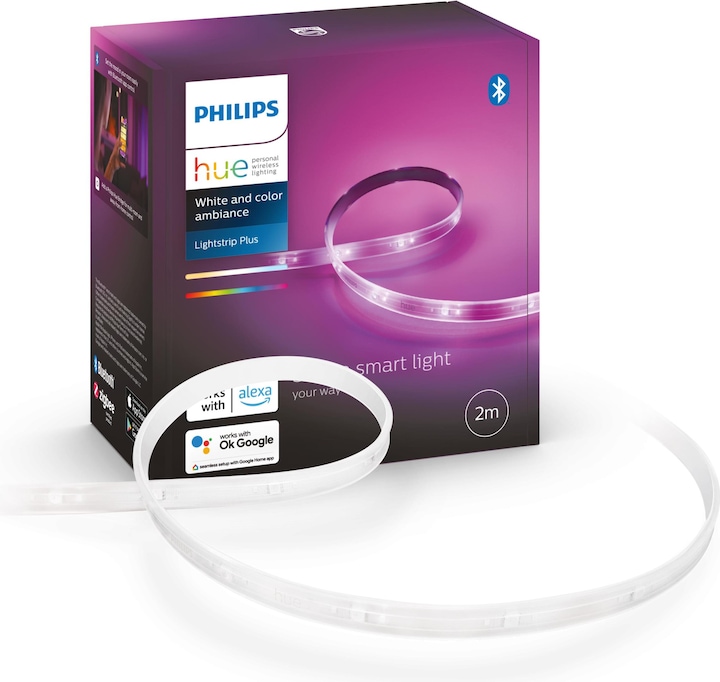 Actual product image Philips Hue Lightstrip Plus (RGBW, 200 cm, Indoor)