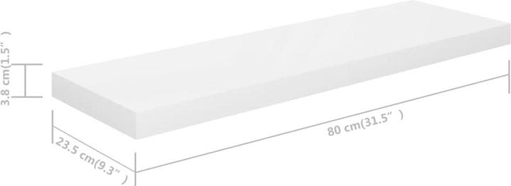 Image du produit vidaXL Lacey (80 x 23,5 x 4 cm)