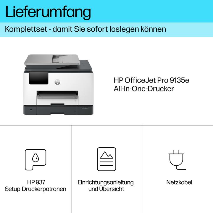 Actual product image HP OFFICEJET PRO 9135E (Thermal printing, Colour)