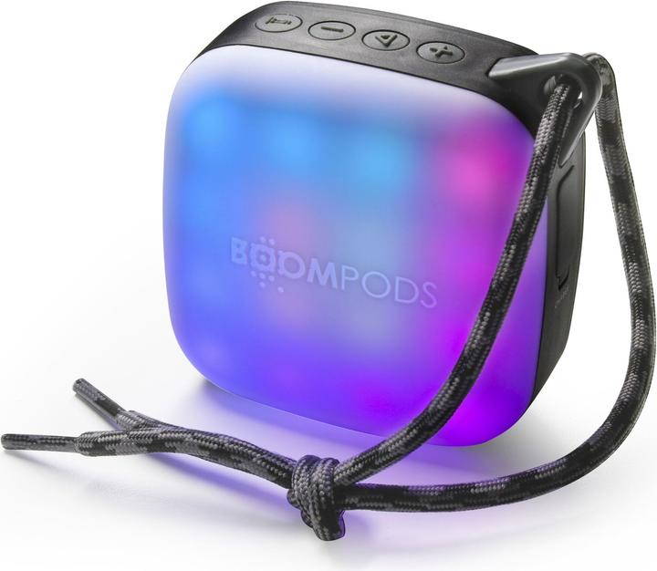 Actual product image Boompods Tide Square Speker Rhythm Black (2.50 h, Rechargeable battery operated)