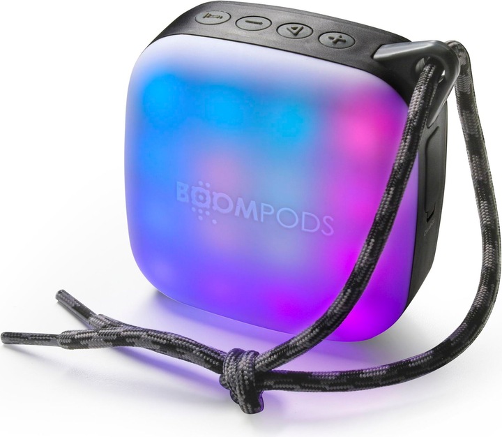 Actual product image Boompods Tide Square Speker Rhythm Black (2.50 h, Rechargeable battery operated)