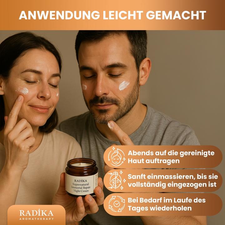 Actual product image Radika Night cream, repairing, 100% pure, BIO, natural, 40 gr (Night cream)
