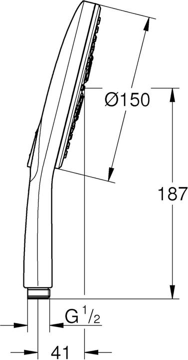 Produktbild Grohe Rainshower SmartActive 150 Handbrause (3 Strahlarten, 12 l/min)