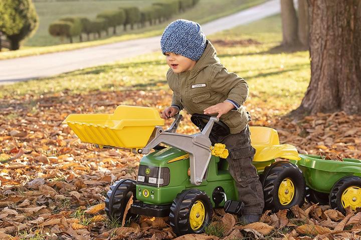 Actual product image Vedes John Deere Children's Pedal Tractor with Front Loader and Trailer