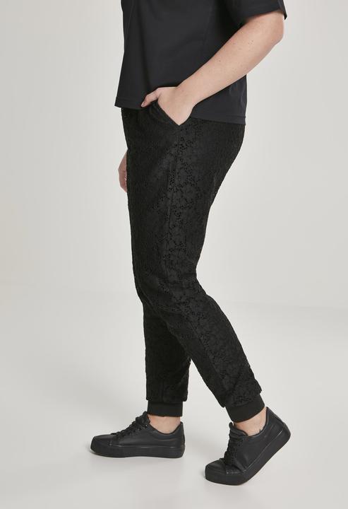 Actual product image Urban Classics Ladies Lace Jersey Jog Pants (L)