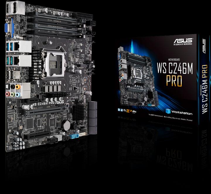 Image du produit ASUS C246M PRO (LGA 1151, Intel C246, mATX)
