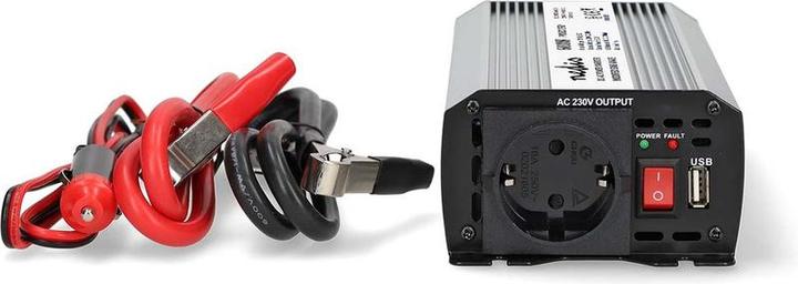 Immagine prodotto Nedis Inverter di potenza a onde sinusoidali modificate - Tensione di ingresso: 12 V DC - Connessione di