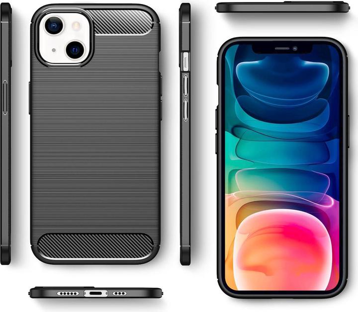 Produktbild Nalia Carbon Look Silikon Handyhülle (Apple iPhone 13)