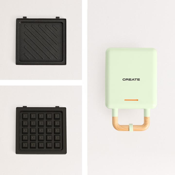 Produktbild Create Stone 2 in 1 Compact - Sandwich- und Waffeleisen