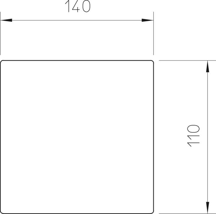 Produktbild OBO Bettermann Gummiunterlage 140x110x4, GUM, schwarz 6290176 (14 cm)