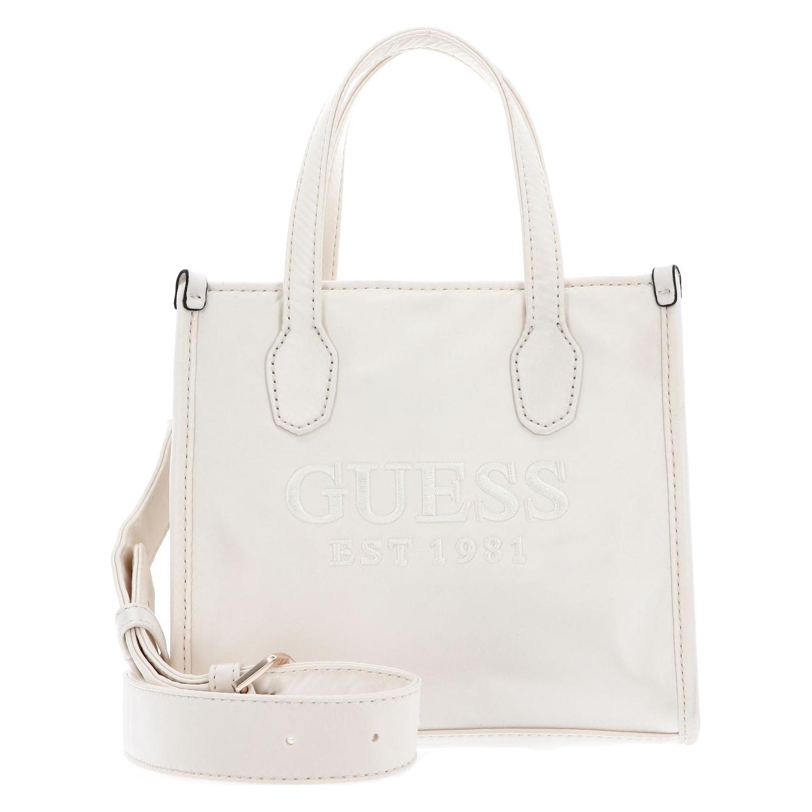 Guess, Damen, Handtasche, Silvana 2 Compartment Mini Tote, Beige
