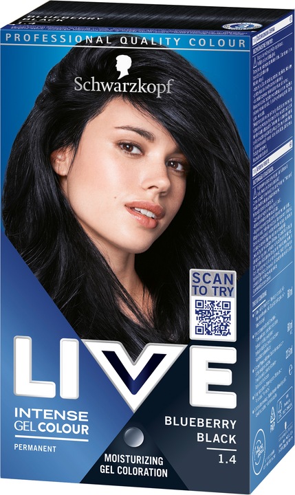 Produktbild Schwarzkopf Live Intense Gel Colour 1.4 Blueberry Black (1.4)