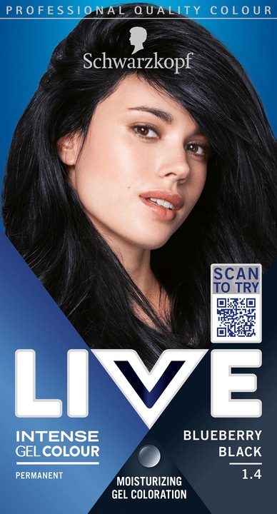 Produktbild Schwarzkopf Live Intense Gel Colour 1.4 Blueberry Black (1.4)