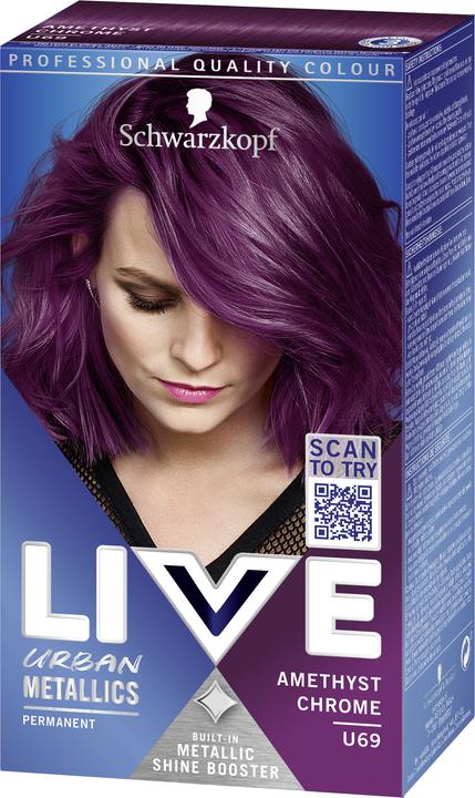 Actual product image Schwarzkopf Live Urban Metallics (U69 Amethyst Chrome)