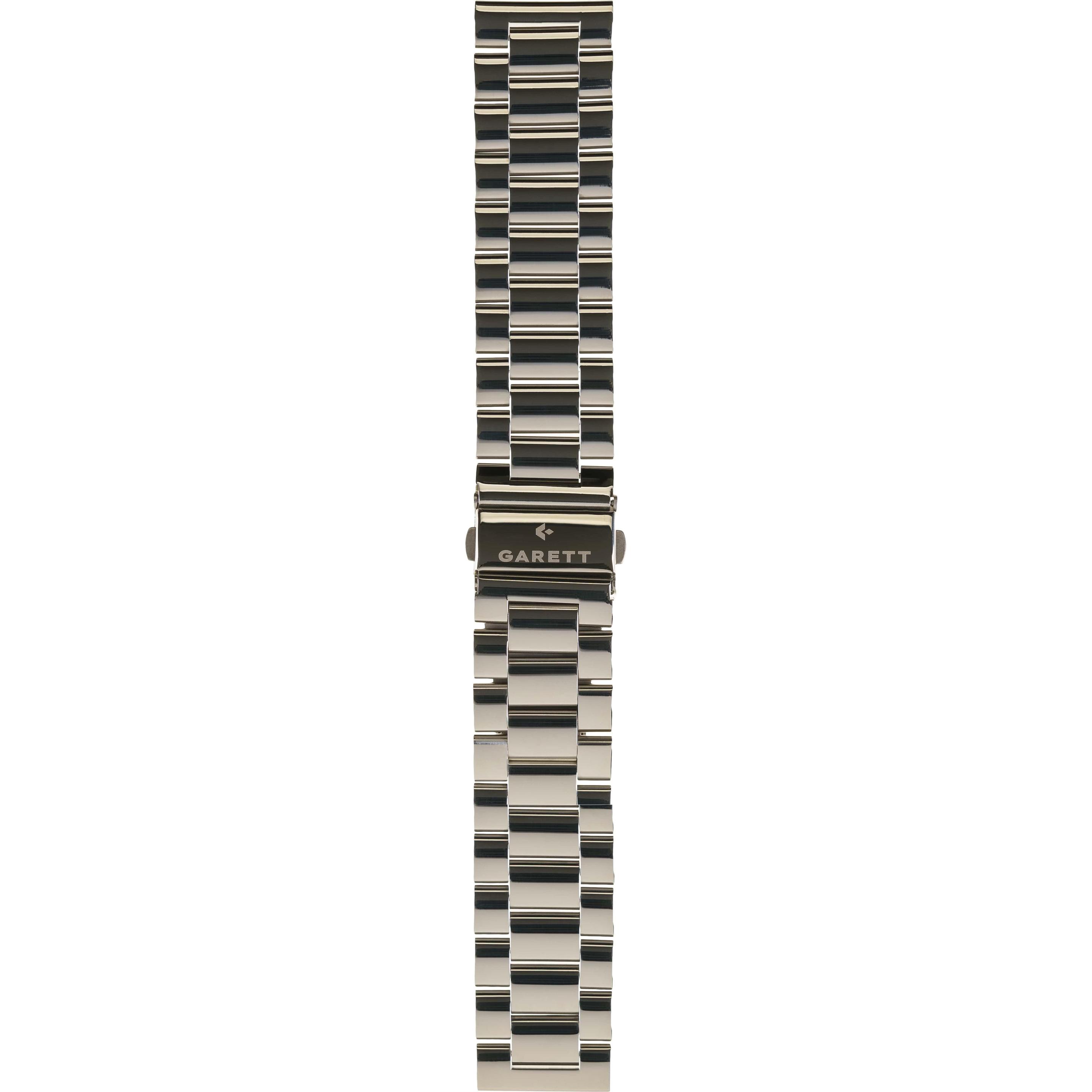 Garett univerzální řemínek 22 mm, stříbrný kovový, typ Solid, Accessori per smartwatch, Argento
