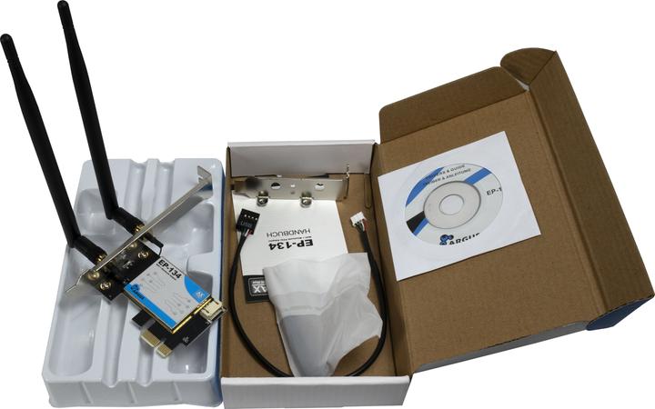 Produktbild Intertech Wi-Fi 6 PCIe Adapter EP-134 Antenne,Bluetooth 5.2 (PCIe)