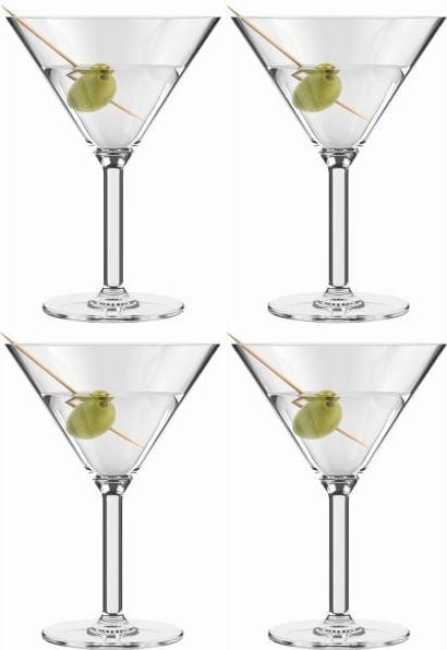 Bodum Martiniglas 180 ml, 4 Stück, Transparent (1.80 dl, 4 x, Martini Gläser)