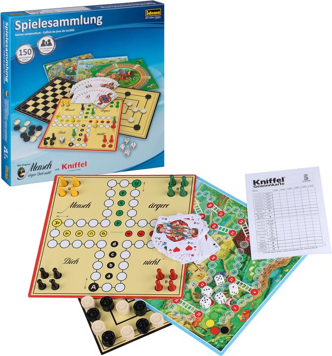 Produktbild Idena Spielesammlung 150 150 Spielmöglichkeiten (2 - 4 Spieler)