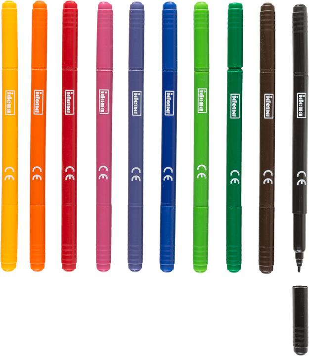 Actual product image Idena Fiber pens 10 pcs. Duo (10x)