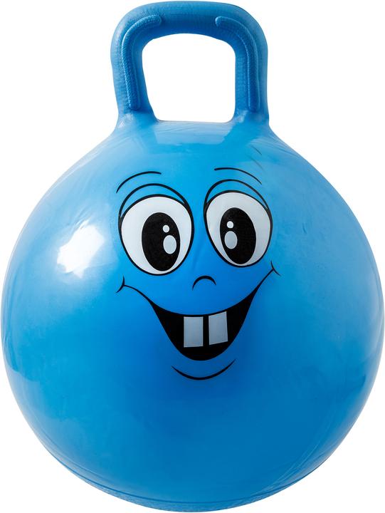 Image du produit Idena Ballon sauteur Happy Face bleu plastique 45,0-50,0 cm