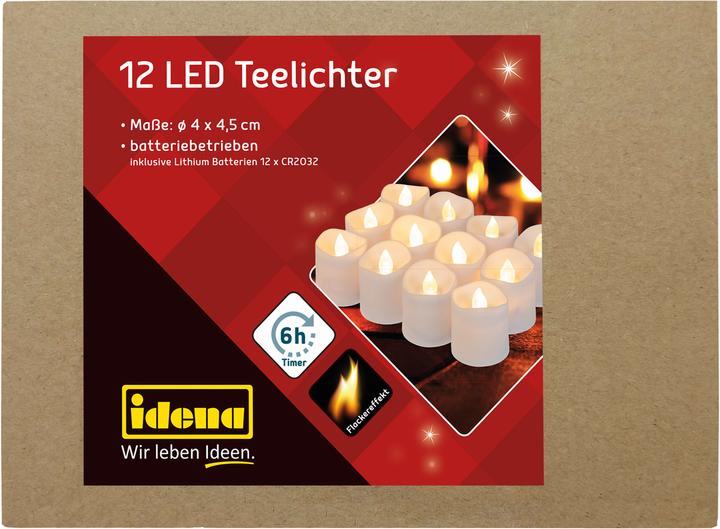 Immagine prodotto Idena Luci da tè a LED (12 x)