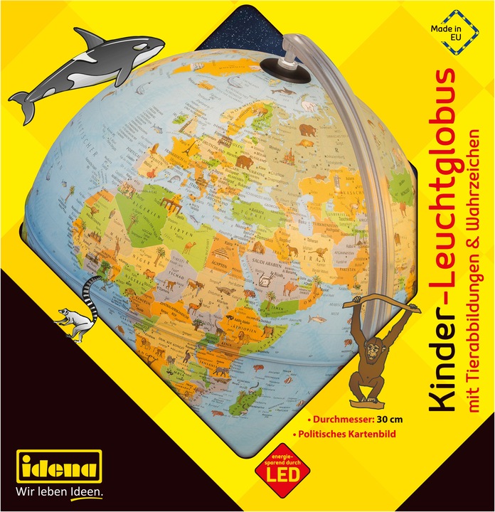 Actual product image Idena Illuminated globe (30 cm)