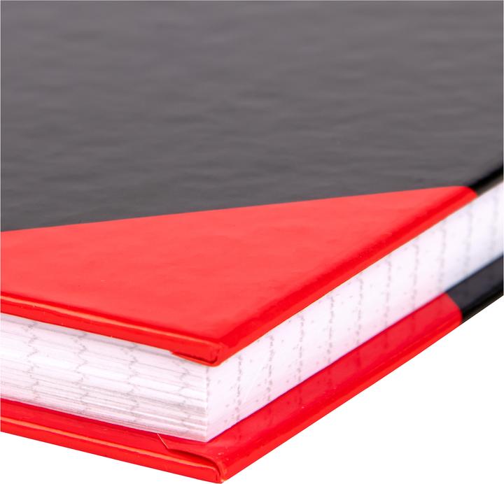 Actual product image Idena Notebook A7 squared black red FSC-Mix (A7, Checked, Hardcover)