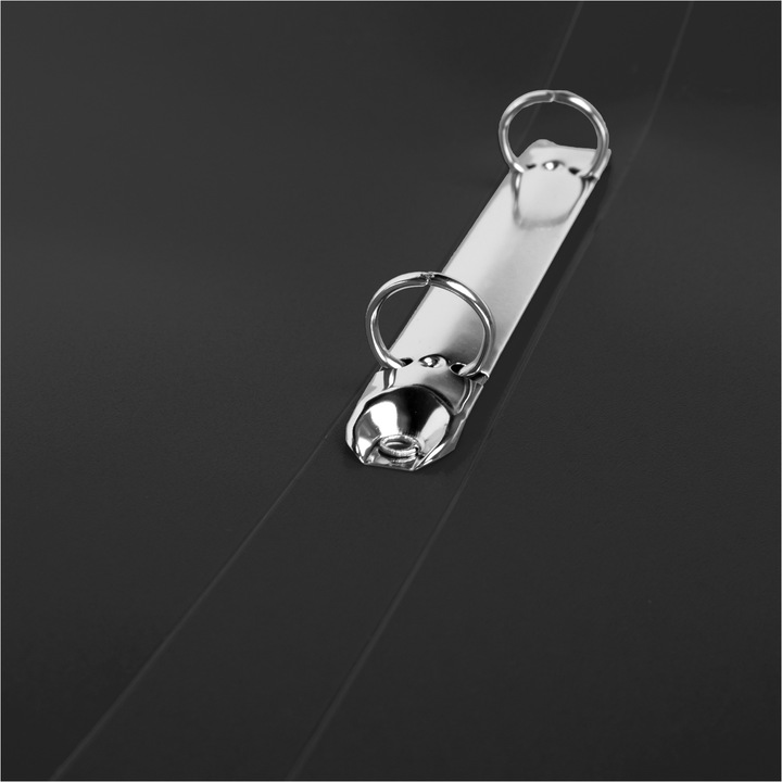 Produktbild Idena Ringbuch A4 PP schwarz 20mm 2 Ringe (A4, 20 mm)