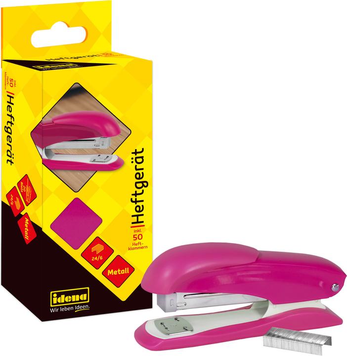 Produktbild Idena Heftgerät 13cm pink für 20 Blatt (20 Blätter)