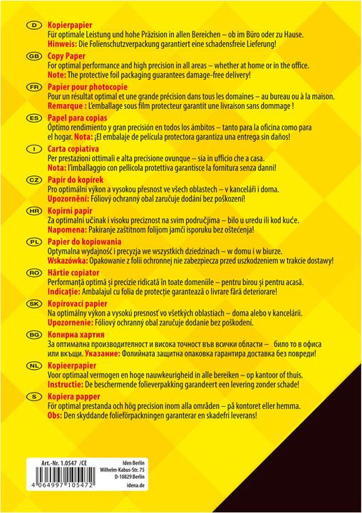 Image du produit Idena Papier à copier A5 80g blanc 500 feuilles Home (80 g/m², A5)