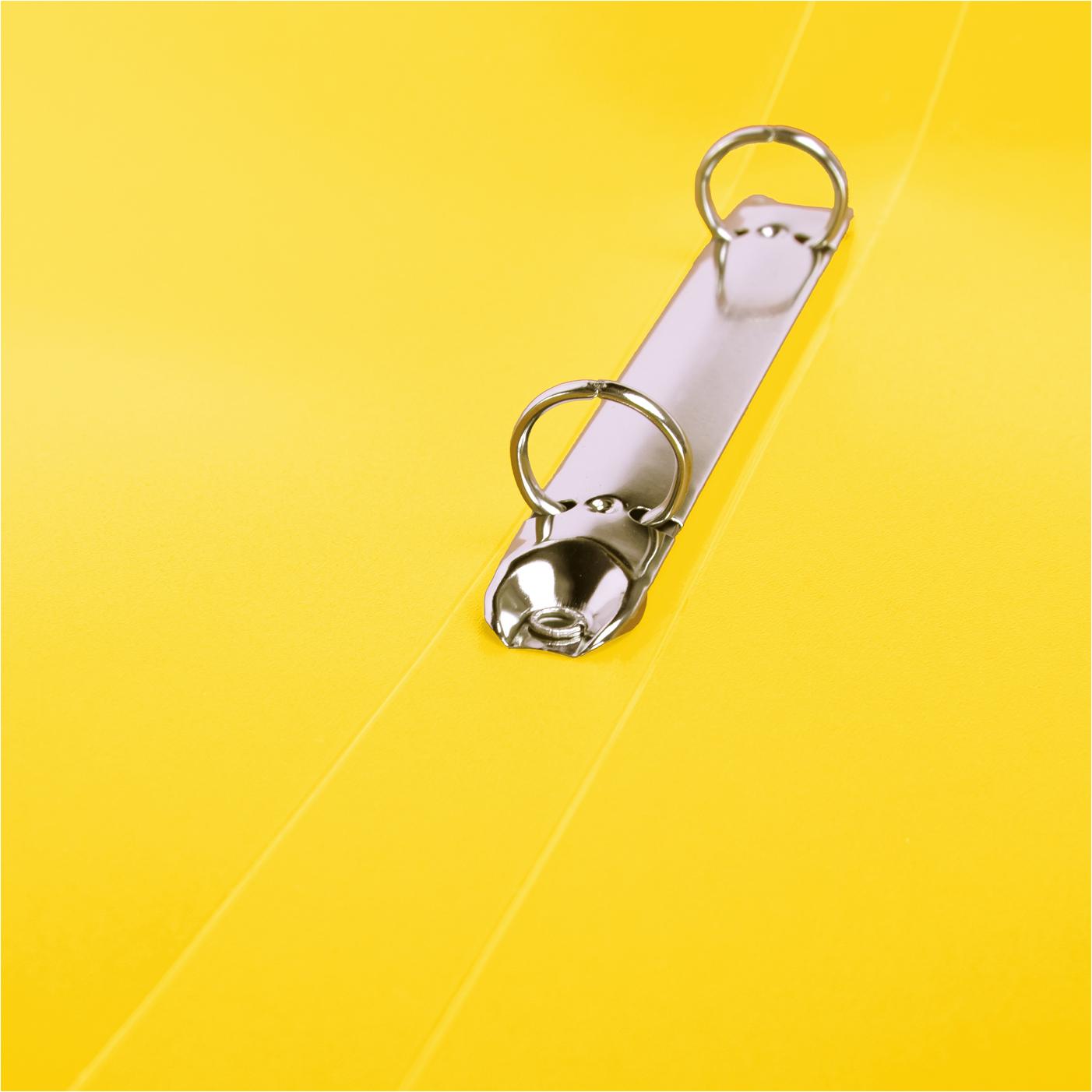 Thumbnail - Idena, Ordner, Ringbuch A4 PP gelb 20mm 2 Ringe (A4, 20 mm)