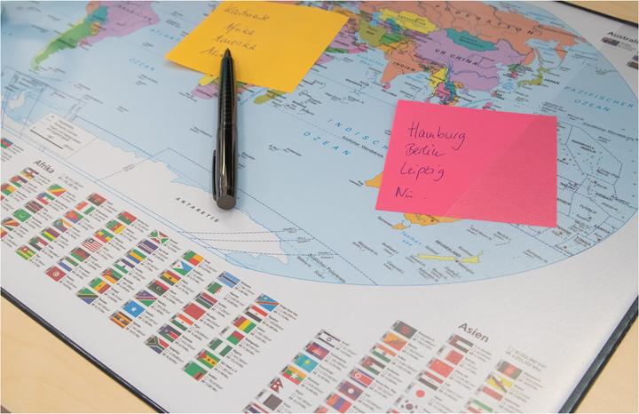 Immagine prodotto Idena Blocco da tavolo PP 58,5x38,5cm Mappa del mondo