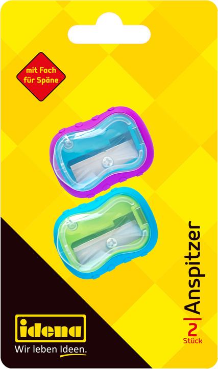 Produktbild Idena Anspitzer gummiert mit Deckel 2er