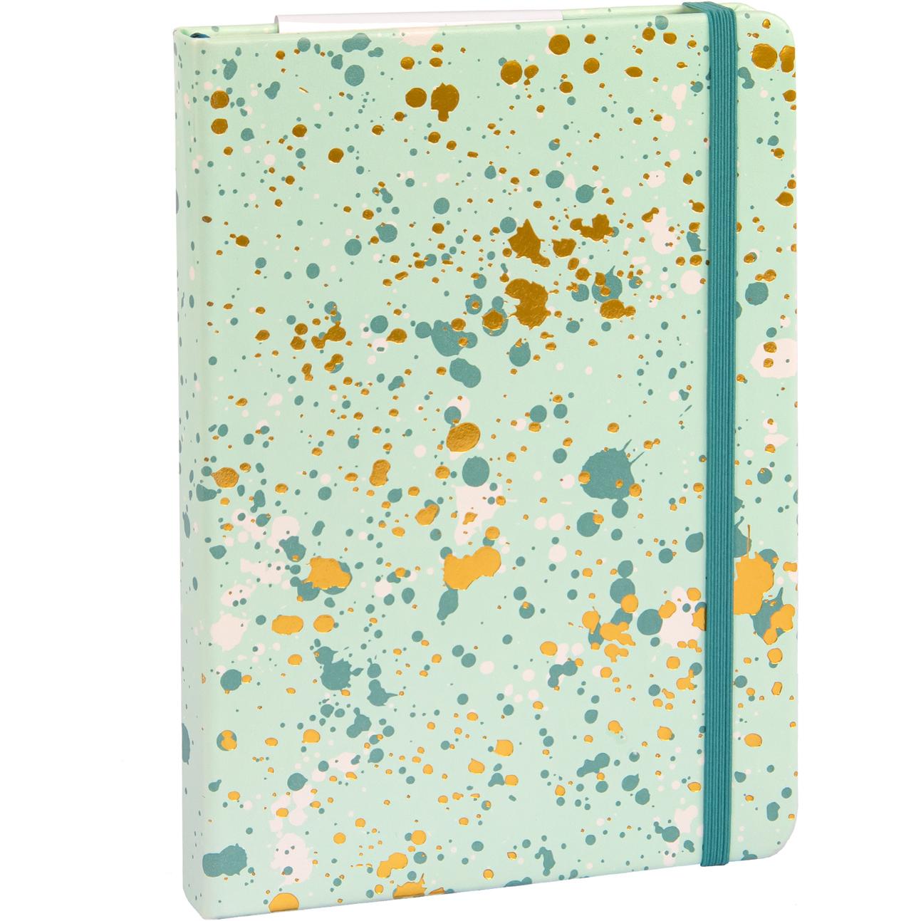 Idena, Heft + Block, Notizbuch Sparkle mint kariert FSC-Mix (14 x 20 cm, Kariert)