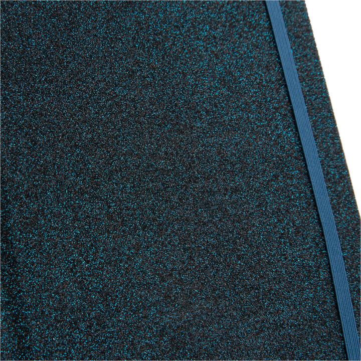 Image du produit Idena Carnet de notes Glitter bleu nuit à carreaux FSC-Mix (14 x 20 cm, Quadrillé, Couverture rigide)