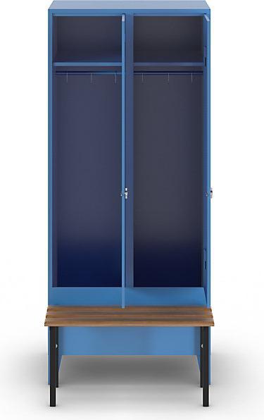 Actual product image Wolf Clothes locker with bench in front (80 cm, 185 cm)
