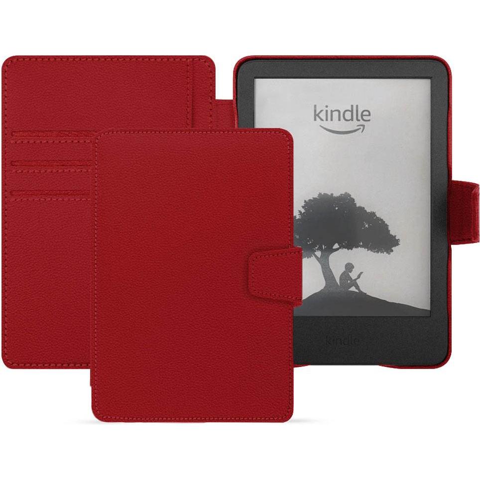 Noreve Lederschutzhülle Amazon Kindle (2022), eReader Zubehör, Rot