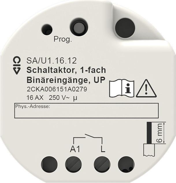 ABB SA/U1.16.12 Switch actuator 1gang flush-mounted (Switch actuator)