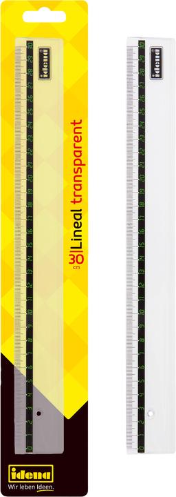 Immagine prodotto Idena Righello 30 cm in plastica trasparente (30 cm)