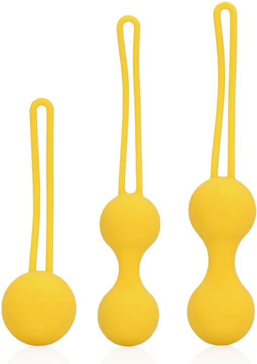 Actual product image Loveline Kegel Ball Exercise Set - Lemonade Yellow