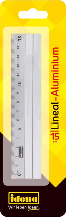 Actual product image Idena Ruler 15cm Aluminium (15 cm)